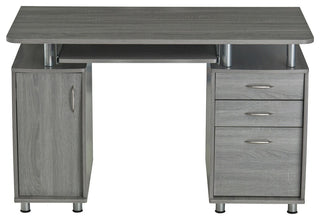 Complete Workstation Computer Desk With Storage, Gray