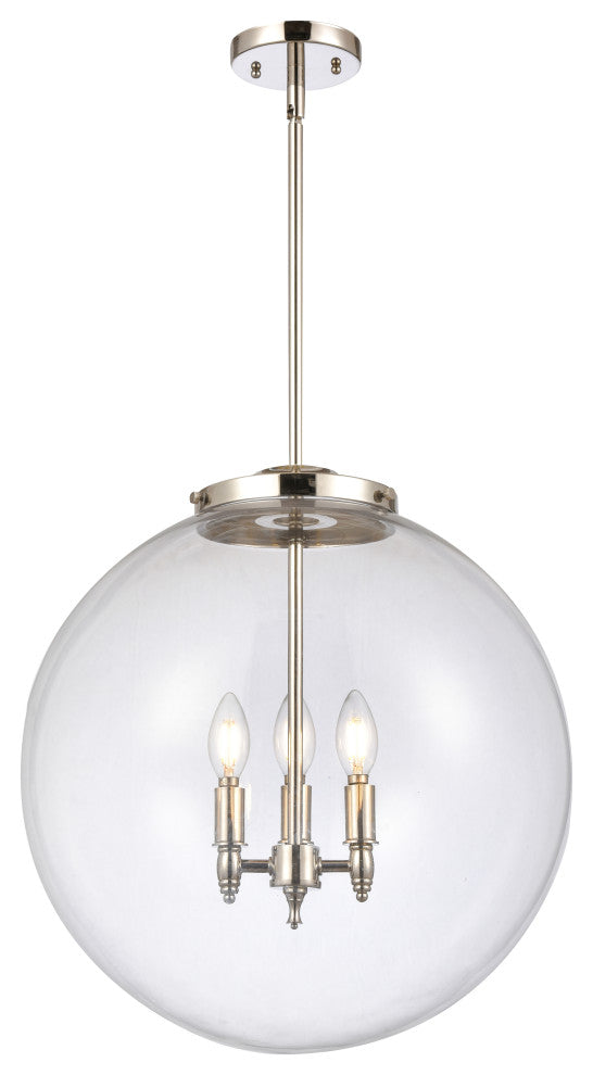 INNOVATIONS 221-3S-PN-G202-18-LED 3-Light Pendant Polished Nickel