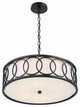 Libby Langdon for Crystorama Graham 6-Light Matte Black Chandelier