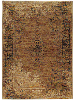Oriental Weavers Andorra Gold/ Brown Oriental Indoor Area Rug 3'3"X5'2"