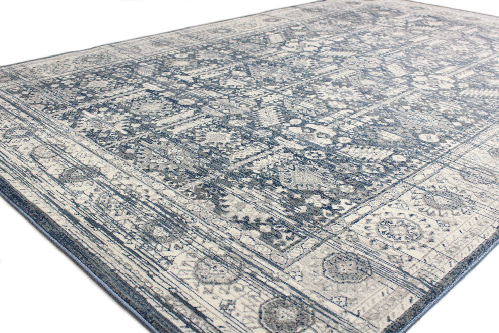 Bashian Luciana Area Rug Light Blue 4' X 6'