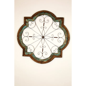 Hacienda Architectural Window, Turquoise