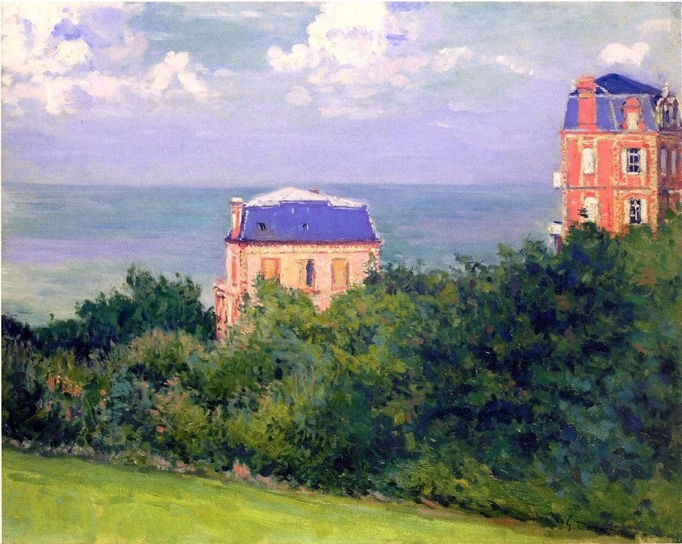 Gustave Caillebotte A Villas at Villers-sur-Mer Gallery Wrapped Canvas Print