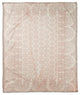 Paisley Sunburt Peach Pattern Blanket 50x60 Coral Fleece Blanket