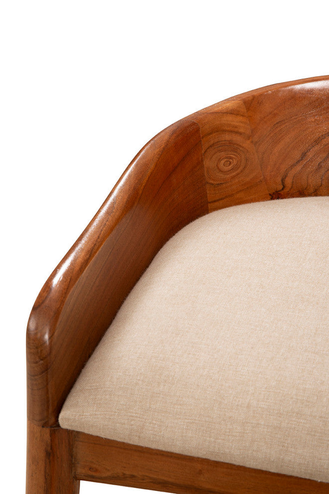 Saddle 34" Tall Counter Stool, Brown