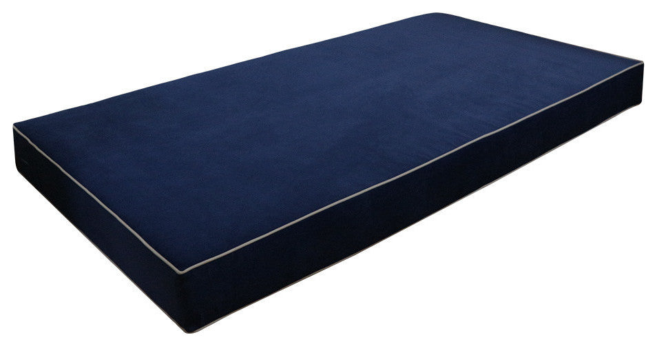 Contrast Pipe 8" Twin-XL 80x39x8 Velvet Indoor Daybed Mattress COVER ONLY-AD373