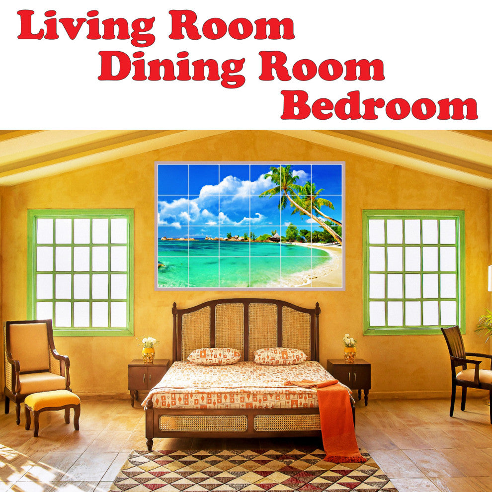 Sunset Ceramic Tile Wall Mural HZ500960-44XL. 48" x 48"