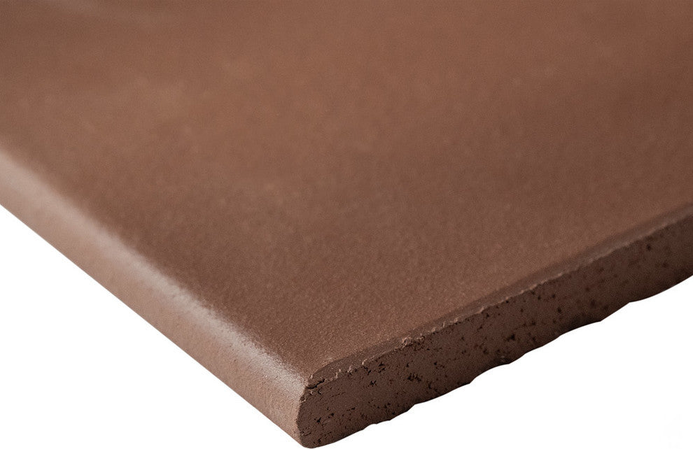 Quarry Bullnose Flame Red Ceramic Floor and Wall Trim