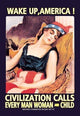 Wake up, America!- Canvas Poster 20" x 30"