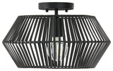 Capital Lighting 230311 Kaiya 16"W Semi-Flush Ceiling Fixture - Matte Black