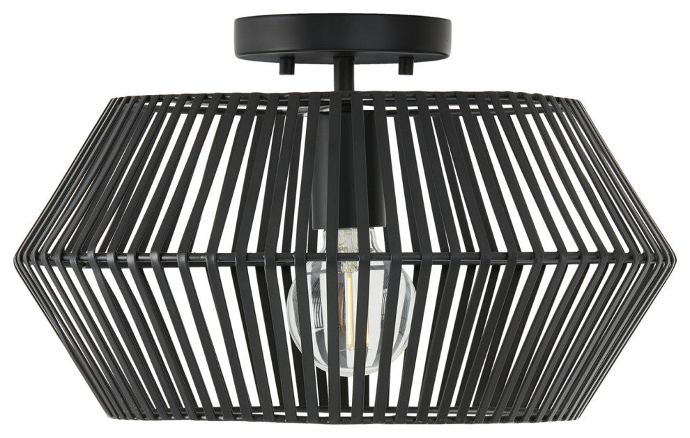 Capital Lighting 230311 Kaiya 16"W Semi-Flush Ceiling Fixture - Matte Black