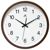 Walnut Finish Clock Wall Clock, 14"