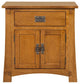 Mission Quarter Sawn Oak  2-Door 1-Drawer Nightstand