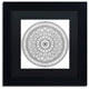 Hello Angel ''Mandala II'' Art, Black Frame, Black Mat, 11x11