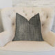 Bluejay Cayne Blue and Gray Luxury Throw Pillow, 18"x18"