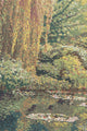 Monet Left Panel with Border Belgian Wall Tapestry