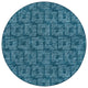 Delano DA1 Navy 6' x 6' Round Rug