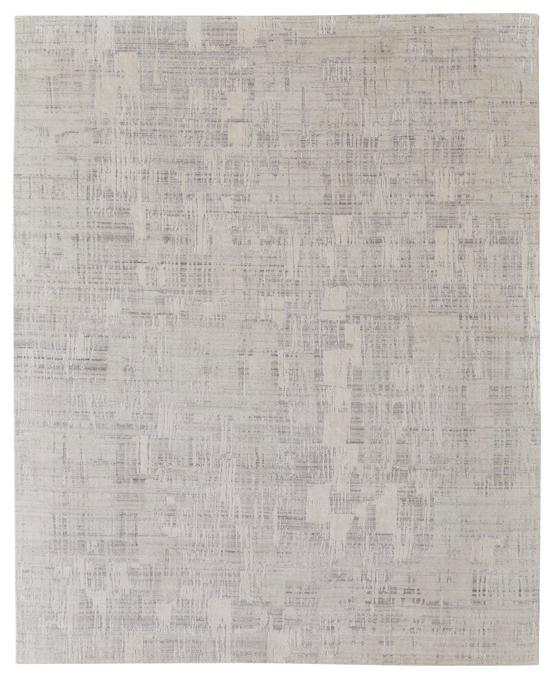Kinton Modern Abstract, Ivory, 10'x14' Area Rug