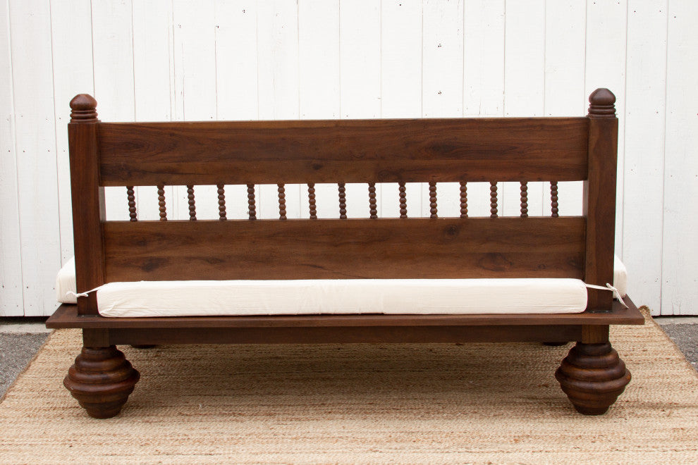 Aged Brown Gulab Carved Sofa