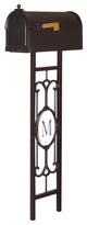 Berkshire Curbside Mailbox with Monogram Mailbox Post
