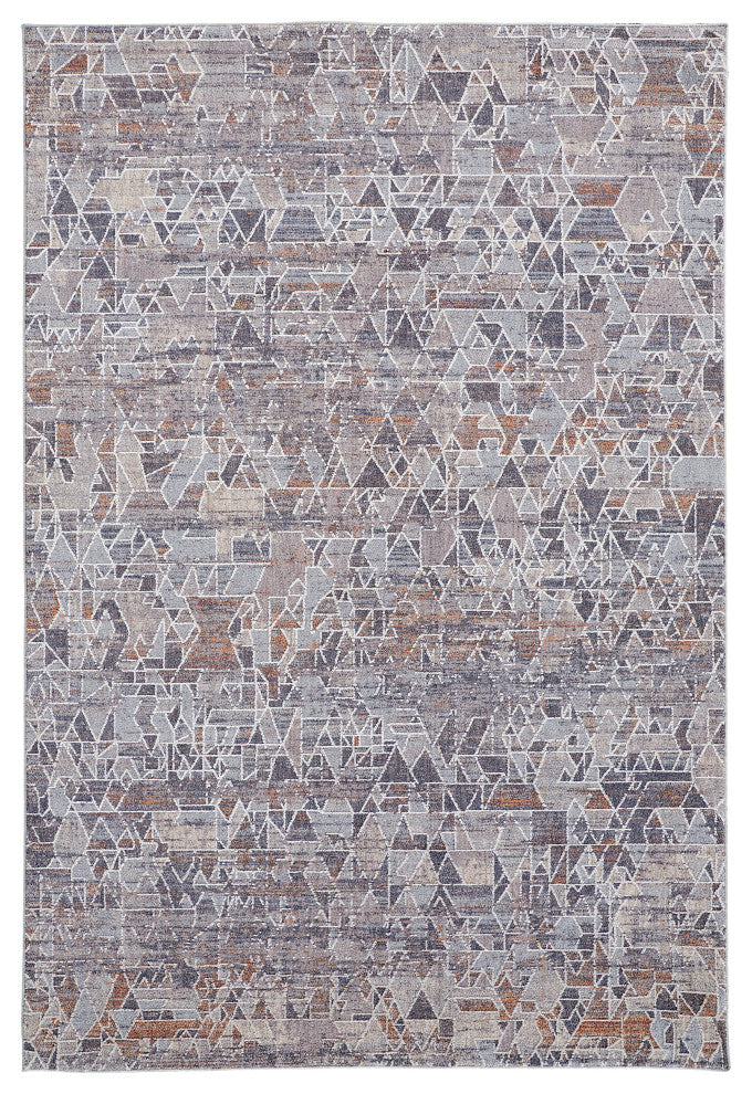 Weave & Wander Edwardo Rug, Gray/Blue, 8' x 10' Rug