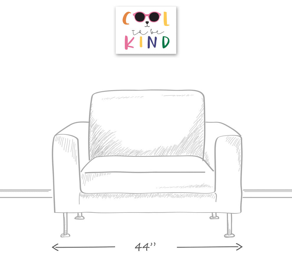 Cool To Be Kind 14x11 Canvas Wall Art