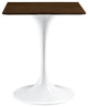 Modern Urban Contemporary Wood Side Table, Walnut Steel Wood