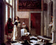 Ludolf De Jongh Woman Receiving a Letter, 20"x25" Gallery Wrapped Canvas