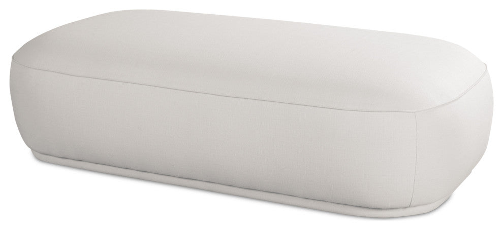 Marion Rectangular Ottoman White