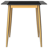 Zayle Dining Table with Rectangular Tabletop in Steel, Clear, 71" Wide