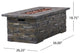 Dunnigan Outdoor 50,000 BTU Lightweight Concrete Fire Pit, No Tank Holder