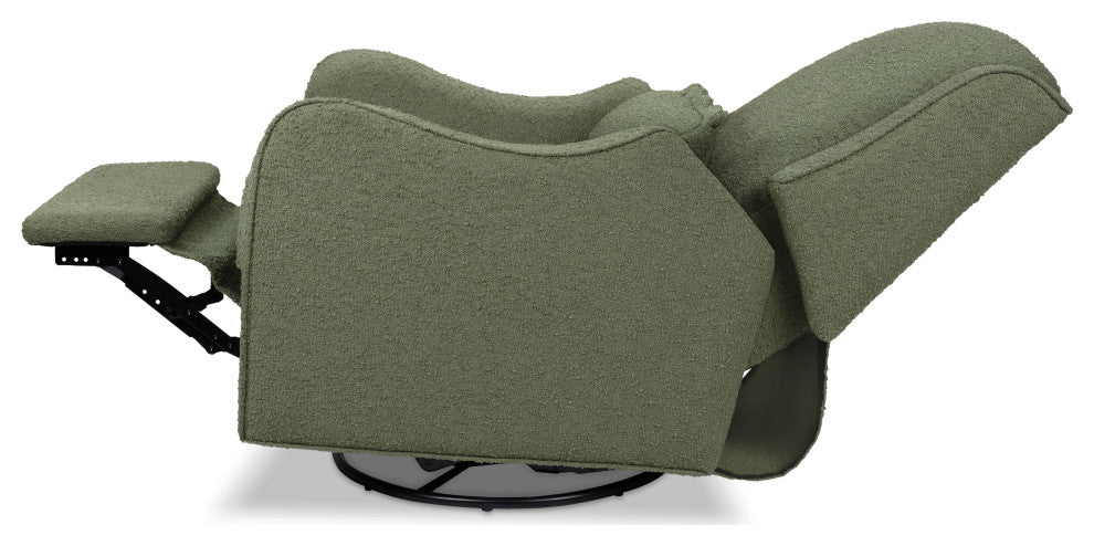 Devon Recliner and Swivel Glider, Olive Boucle