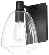 Maxim 11111CL Babylon 10" Tall Wall Sconce - Black