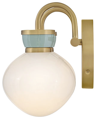 Lark Lucy Small Two Light Vanity, Lacquered Brass