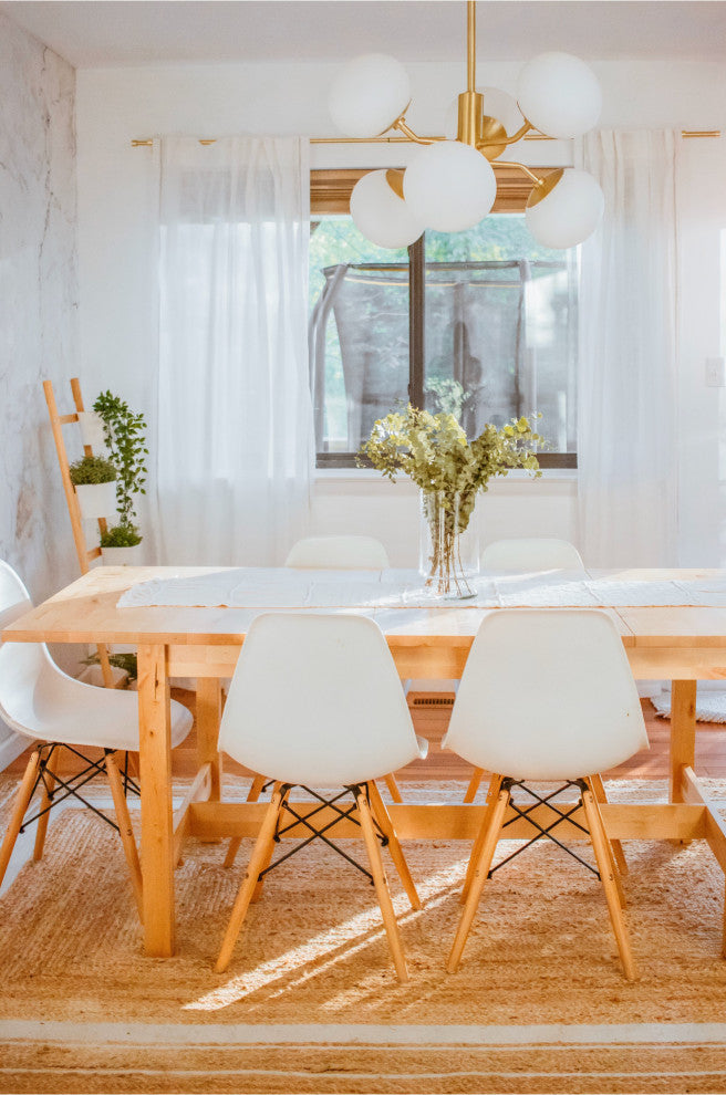 Estee 6-Light Chandelier, Opal Etched Glass, Finish: Aged Brass