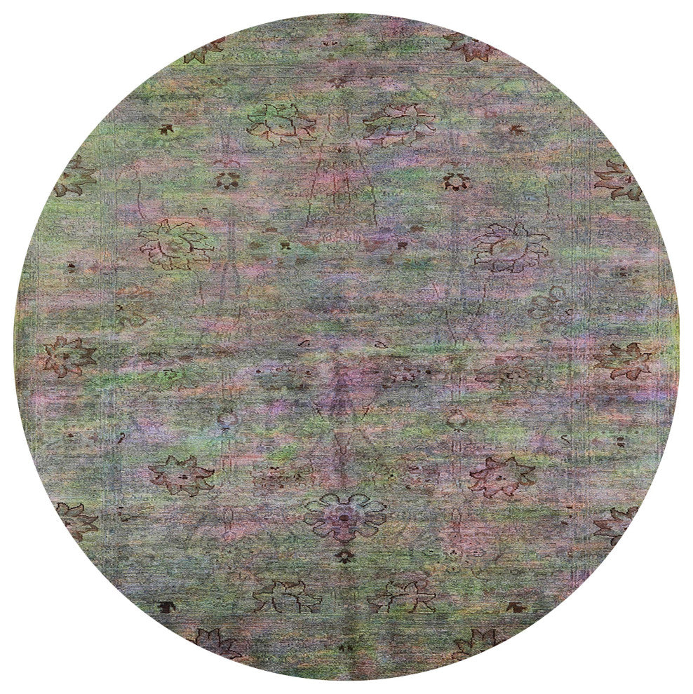 Ahgly Company Indoor Round Mid-Century Modern Area Rugs, 6' Round