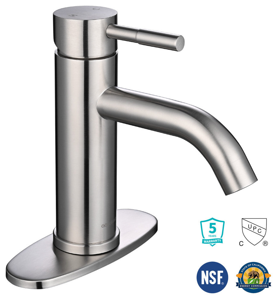 Aquaterior Single Handle Deck-mount Vessel Faucet Bathroom Vanity Mixer Tap