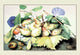 A Dish of Plums with Jasmine and Walnuts- Gallery Wrapped Canvas Art 28" x 42"