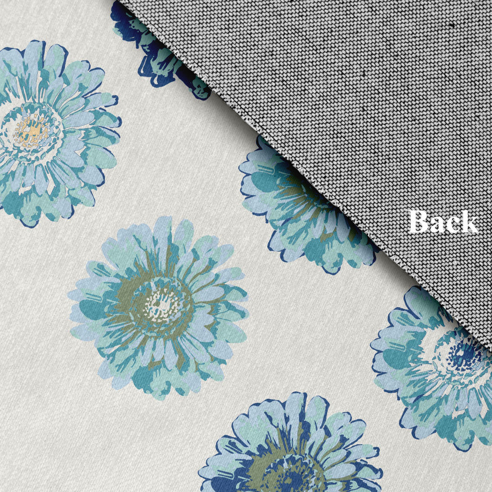 Gypsy Floral Spring Chenille Rug, Dark Cobalt Blue, 5'x7'