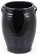 Vintage Black Double Handle Liquor Jar Large