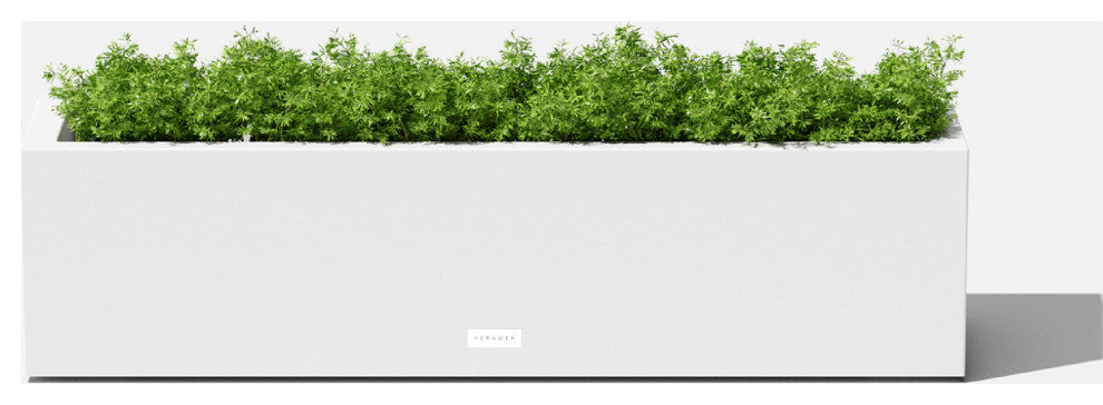 Veradek Block Series Trough 36" Planter, White