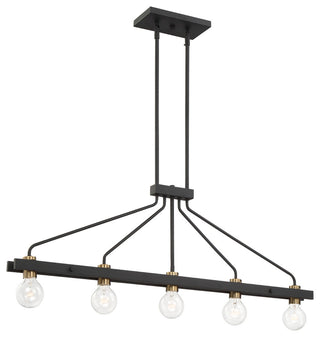 Ravella 5 Light Island Chandelier, Black