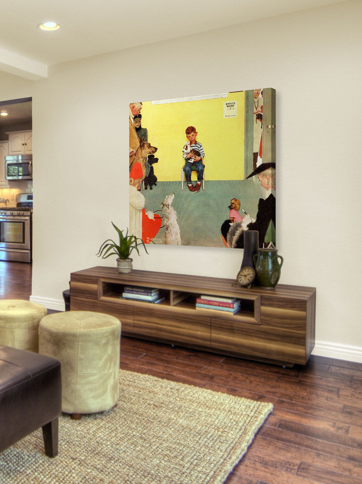 "At the Vets" Art Print, 101x101 cm