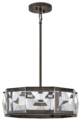 Fredrick Ramond FR30103 Jolie 20"W LED Crystal Pendant - Heritage Brass