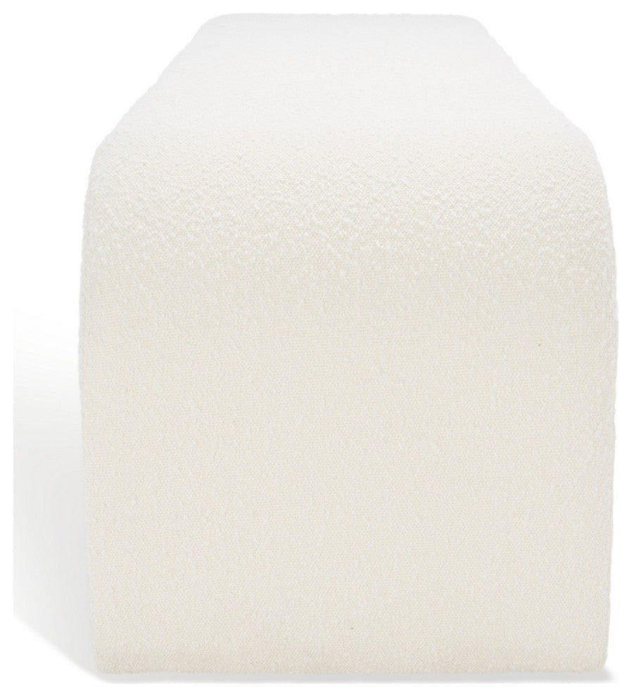 Safavieh Couture Caralynn Boucle Bench, Ivory