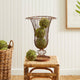 Rustic Weathered Galvanized Wire Metal Sculpture Vase Rust Vintage Style