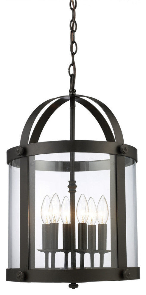 Chesapeake 6-Light Lantern, Oiled Bronze