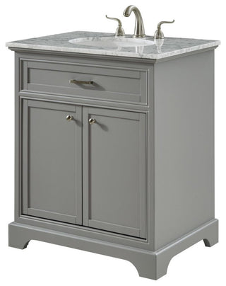 30" Single Bathroom Vanity Set In Light Grey