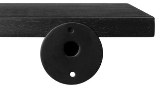 Bailey Wall Mounted Shelves, Black, 24"