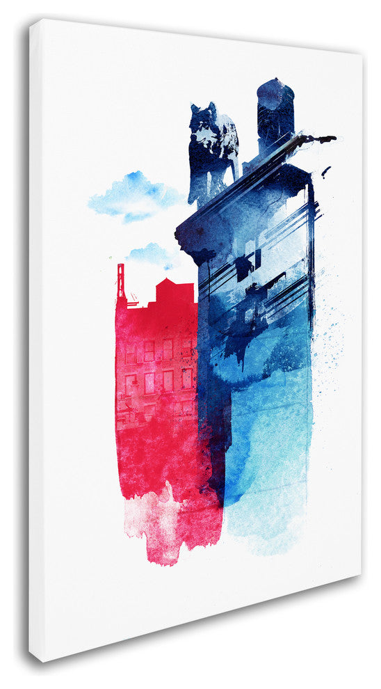 Robert Farkas 'This Is My Town' Canvas Art, 47x30